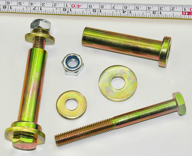 Metalsuberg 2 Pack Deck Wheel Bolts and locknut kit Compatible with Exmark Lawn mowers 103-3168 103-4051 1-603299 1-603602 PL7540 225-205, More 5/8" bore Wheel - Image 4